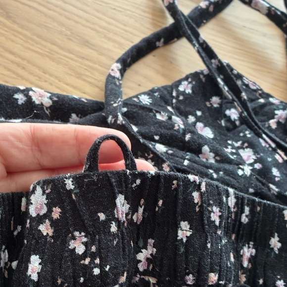 Torrid Black Floral Print Soft Jumpsuit 2S - Picture 10 of 15